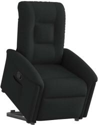vidaXL Fotoliu rabatabil cu ridicare pe verticala, negru, textil GartenMobel Dekor (3303256)