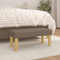 vidaXL Banca, gri taupe, 70x30x30 cm, textil GartenMobel Dekor (346628)