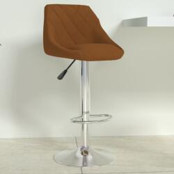 vidaXL Scaun de bar, maro, catifea GartenMobel Dekor (335292)