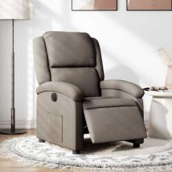 vidaXL Fotoliu rabatabil electric, gri taupe, material textil GartenMobel Dekor (3204148)