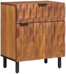 vidaXL Noptiera maro din lemn masiv de mango, 50 x 33 x 60 cm, cu sertare (4017908)