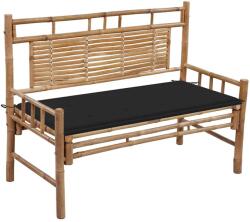 vidaXL Banca de gradina cu perna, 120 cm, bambus GartenMobel Dekor (3063883)