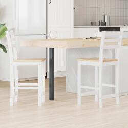 vidaXL Scaune de dining 2 pcs Alb 40 x 47, 5 x 99, 5 cm GartenMobel Dekor (42020471)