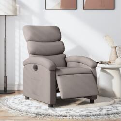 vidaXL Fotoliu rabatabil electric, gri taupe, material textil GartenMobel Dekor (3203962)