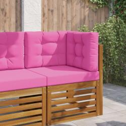 vidaXL Perna pentru canapea de exterior 3 pcs Roz Poliester GartenMobel Dekor (900776)