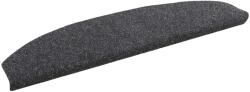 vidaXL Mochete autocolante pentru scara Semicircular 15 pcs Gri închis GartenMobel Dekor (42038665) Covor