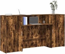 vidaXL Birou de receptie stejar afumat 200x50x103, 5 cm lemn prelucrat GartenMobel Dekor (3324218)