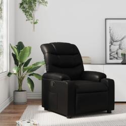 vidaXL Fotoliu rabatabil, negru, piele ecologica GartenMobel Dekor (374133)