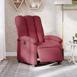 vidaXL Fotoliu rabatabil electric, rosu vin, material textil GartenMobel Dekor (3204071)