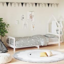 vidaXL Cadru de pat pentru copii, alb, 80x200 cm, lemn masiv de pin GartenMobel Dekor (834565)