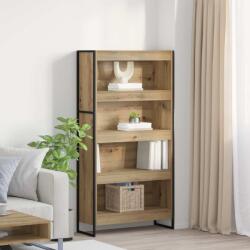 vidaXL Dulap pentru carti 2 pcs Stejar artizanal 80 x 30 x 155 cm GartenMobel Dekor (3403009) Biblioteca