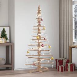 vidaXL Brad de Craciun din lemn decorativ, 180 cm, lemn de pin masiv GartenMobel Dekor (4103972)