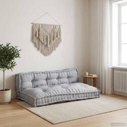 vidaXL Perna pentru canapea pe palet 2 pcs Gri 120 x 80 x 38 cm GartenMobel Dekor (4019099)