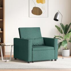 vidaXL Canapea Folie 3 în 1 Convertible Verde Inchis GartenMobel Dekor (42002689)