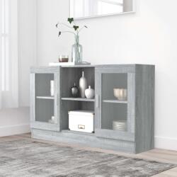 vidaXL Dulap vitrina, gri sonoma, 120x30, 5x70 cm, lemn prelucrat GartenMobel Dekor (815628) Comoda