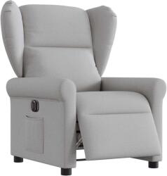 vidaXL Scaun reclinabil electric Cloud Grey Fabric GartenMobel Dekor (3303363)