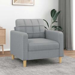 vidaXL Fotoliu canapea, gri deschis, 60 cm, material textil GartenMobel Dekor (359075) Canapea