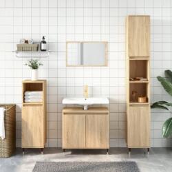 vidaXL Dulap de baie, stejar sonoma, 58x33x60 cm, lemn prelucrat GartenMobel Dekor (831575)