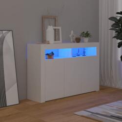 vidaXL Servanta cu lumini LED, alb, 115, 5x30x75 cm GartenMobel Dekor (804337) Comoda