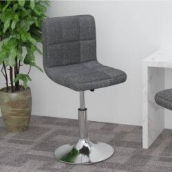 vidaXL Scaun de bar pivotant, gri închis, material textil GartenMobel Dekor (334200)