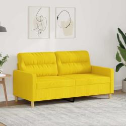 vidaXL Canapea cu 2 locuri, galben deschis, 140 cm, material textil GartenMobel Dekor (359240) Canapea