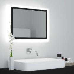 vidaXL Oglinda de baie cu LED, negru, 60x8, 5x37 cm, acril GartenMobel Dekor (804917)