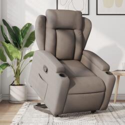 vidaXL Fotoliu rabatabil cu ridicare pe verticala, gri taupe, textil GartenMobel Dekor (3204490)
