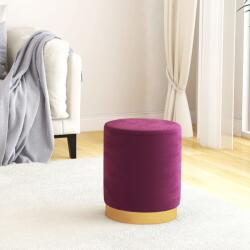 vidaXL Taburet de depozitare rotund, violet, catifea 31 x 37 cm GartenMobel Dekor (340288)
