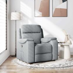 vidaXL Fotoliu rabatabil, gri deschis, material textil GartenMobel Dekor (4015680)