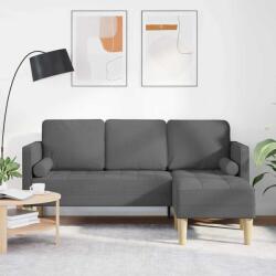 vidaXL Set de canapea cu perna Gri închis Poliester GartenMobel Dekor (42001914) Canapea