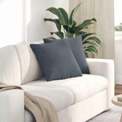 vidaXL Perne pentru canapea 2 pcs Gri închis 45 x 45 cm GartenMobel Dekor (42013929)