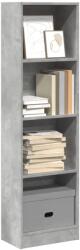 vidaXL Biblioteca, gri beton, 40x24x143 cm, lemn prelucrat GartenMobel Dekor (857786) Biblioteca