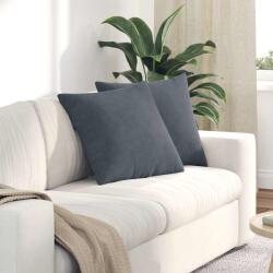 vidaXL Perne pentru canapea 2 pcs Gri închis 50 x 50 cm GartenMobel Dekor (42013972)