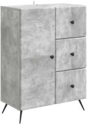 vidaXL Bufet cu sertar Gri Beton 66 x 34, 5 x 90 cm Lemn prelucrat GartenMobel Dekor (895548) Comoda