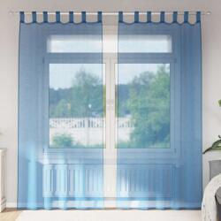 vidaXL Perdele Voile cu Bucle 2 buc Albastru Regal 140x245 cm GartenMobel Dekor (4102304)