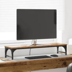 vidaXL Suport pentru monitor Lemn Vechi 85 x 23 x 15, 5 cm GartenMobel Dekor (882184)