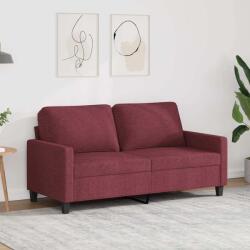vidaXL Canapea cu 2 locuri, rosu vin, 140 cm, material textil GartenMobel Dekor (359169) Canapea