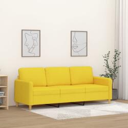 vidaXL Canapea cu 3 locuri, galben deschis, 180 cm, material textil GartenMobel Dekor (359491) Canapea