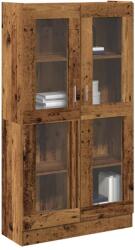 vidaXL Dulap înalt, lemn vechi, 82, 5x30, 5x150 cm, lemn prelucrat GartenMobel Dekor (3318718) Biblioteca