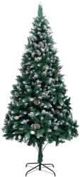 vidaXL Brad de Craciun artificial cu conuri si zapada alba, 240 cm GartenMobel Dekor (321018)