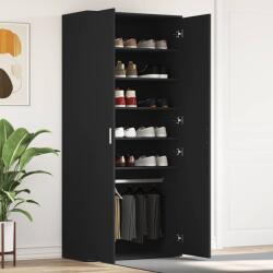 vidaXL Dulap pentru pantofi Negru 80 x 39 x 178 cm Lemn compozit GartenMobel Dekor (3333867) Pantofar