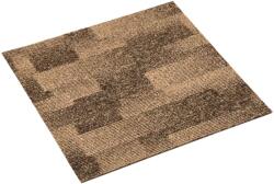 vidaXL Carpeta pentru podea 20 pcs Maro 50 x 50 cm PP GartenMobel Dekor (42046765) Covor