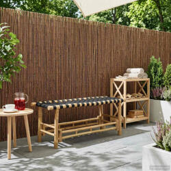 vidaXL Banca de gradina natural 110 x 38 x 40 cm Bambus GartenMobel Dekor (42028074)