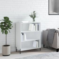 vidaXL Dulap cu rafturi alb extralucios 69, 5x32, 5x90 cm lemn compozit GartenMobel Dekor (828374) Comoda
