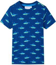 vidaXL Tricou pentru copii, albastru închis, 140 GartenMobel Dekor (12308)