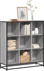 vidaXL Biblioteca, gri sonoma, 97, 5x33x107, 5 cm, lemn prelucrat/metal GartenMobel Dekor (3300863) Biblioteca