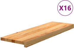 vidaXL Trepte de scara 16 buc maro deschis lemn masiv de stejar GartenMobel Dekor (3282996) Covor