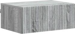 vidaXL Noptiera suspendata gri Sonoma din lemn prelucrat, 49 x 34, 5 x 20 cm (898457)