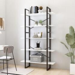 vidaXL Biblioteca cu 5 rafturi, alb, 100x30x175 cm, lemn prelucrat GartenMobel Dekor (3081998) Biblioteca