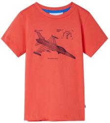 vidaXL Tricou pentru copii, rosu deschis, 140 GartenMobel Dekor (11653)